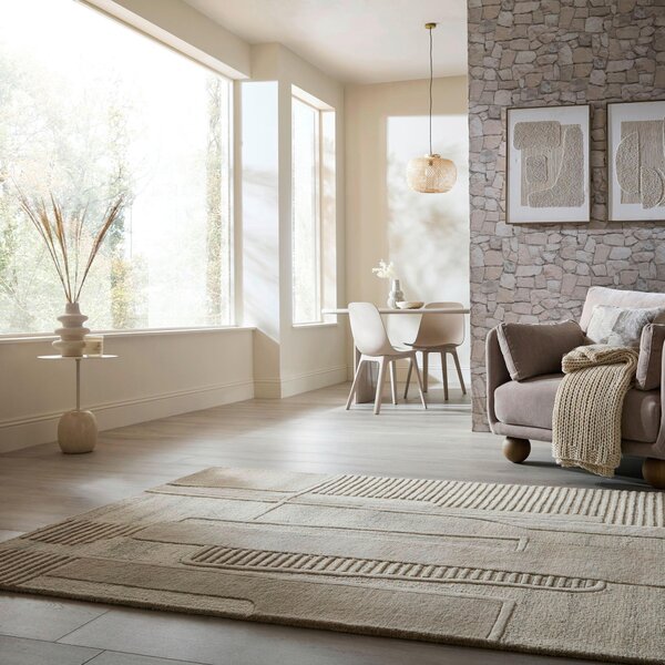 VLNĚNÝ KOBEREC, 140/200 cm přírodní barvy Flair Rugs - Online Only koberce & rohožky, Online Only