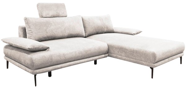 ROHOVÁ SEDAČKA, textil, bílá MID.YOU - Sedací soupravy, Online Only