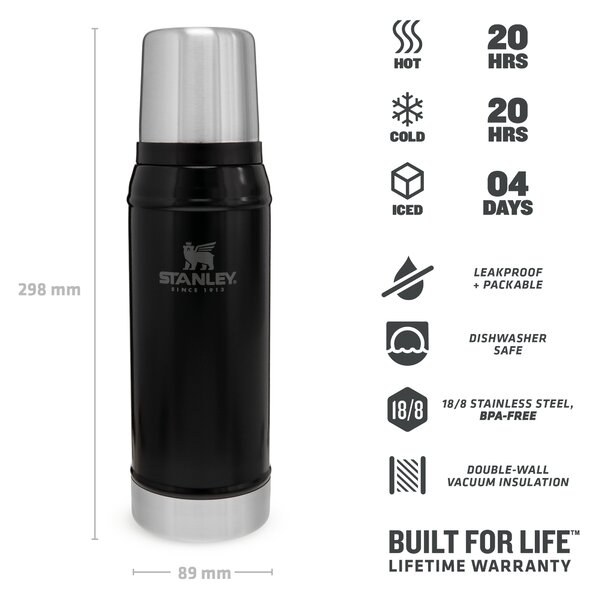 STANLEY Termoska Legendary Classic series matná černá, 750 ml