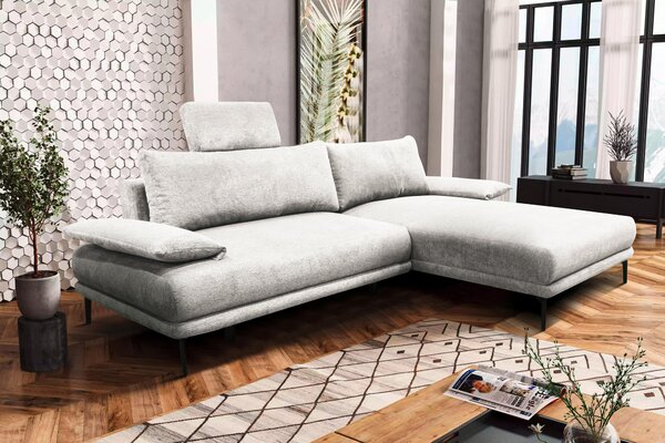 ROHOVÁ SEDAČKA, textil, bílá MID.YOU - Sedací soupravy, Online Only