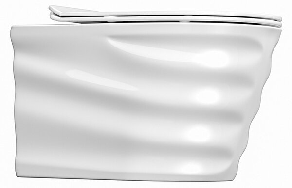 BPS-koupelny Podomítkový modul Geberit DuoFix s WC mísou SL-WH-RIM-03 + ovládací tlačítko Delta 50 chrom