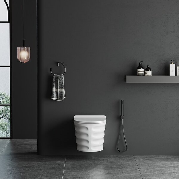 BPS-koupelny Podomítkový modul Geberit DuoFix s WC mísou SL-WH-RIM-03 + ovládací tlačítko Delta 50 chrom
