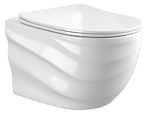 BPS-koupelny Podomítkový modul Geberit DuoFix s WC mísou SL-WH-RIM-03 + ovládací tlačítko Delta 50 chrom