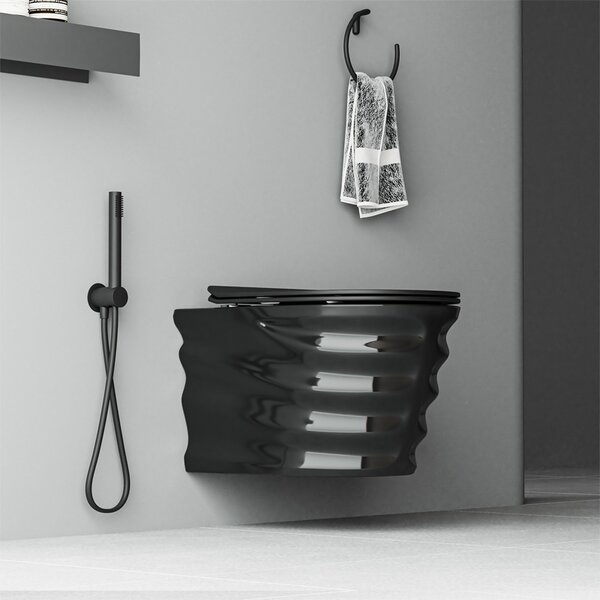 BPS-koupelny Podomítkový modul Geberit DuoFix s WC mísou SL-BL-RIM-03 + ovládací tlačítko Delta 50 chrom