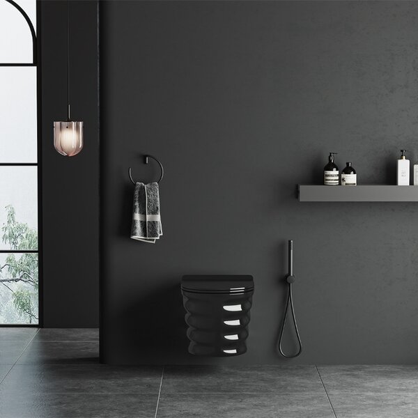 BPS-koupelny Podomítkový modul Geberit DuoFix s WC mísou SL-BL-RIM-03 + ovládací tlačítko Delta 50 chrom