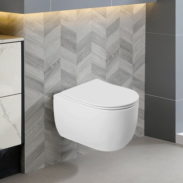 BPS-koupelny Podomítkový modul Geberit DuoFix s WC mísou LE-WH-TR-03 + ovládací tlačítko Delta 50 chrom
