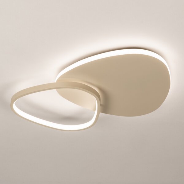 Stropní stmívatelné LED svítidlo Organic Taupe 40 (LMD)