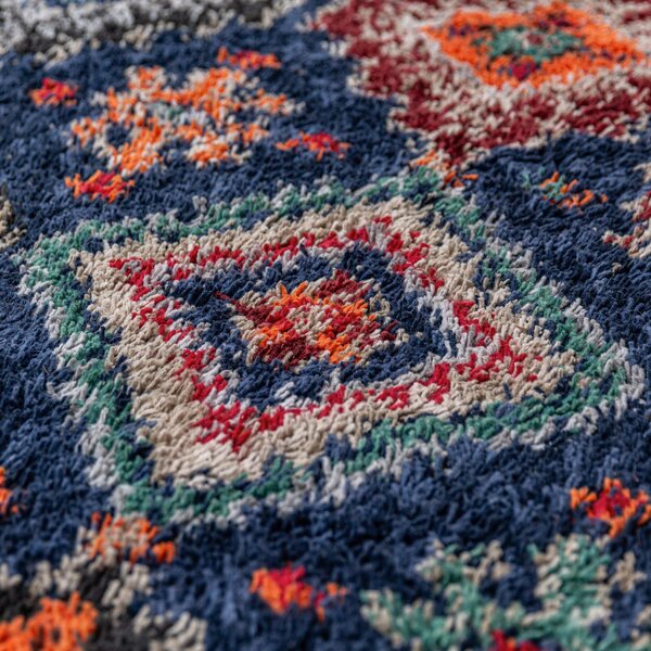 KOBEREC S VYSOKÝM VLASEM, 133/190 cm tmavě modrá Flair Rugs - Online Only koberce & rohožky, Online Only