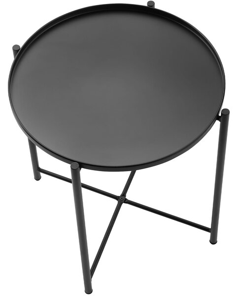 Tectake Odkládací stolek Chester 45,5x45,5x53cm - černá
