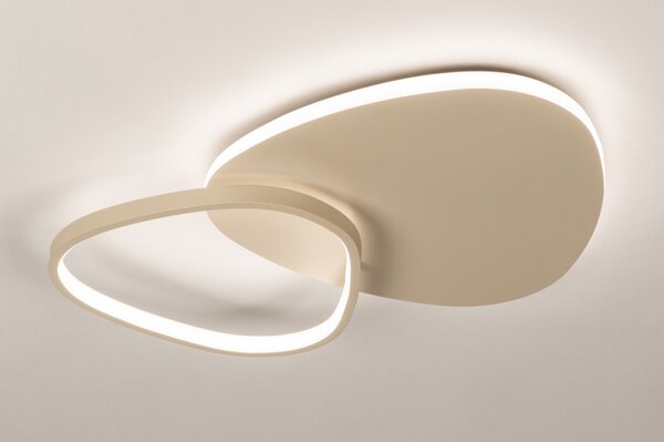Stropní stmívatelné LED svítidlo Organic Taupe 40 (LMD)