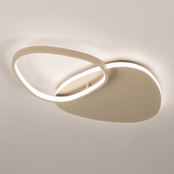 Stropní stmívatelné LED svítidlo Organic Taupe 40 (LMD)