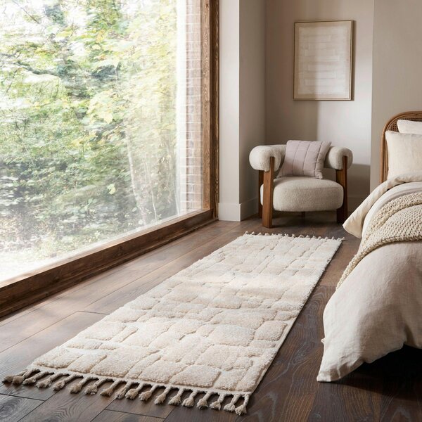 KOBEREC S VYSOKÝM VLASEM, 80/300 cm krémová Flair Rugs - Online Only koberce & rohožky, Online Only