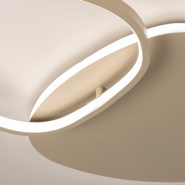 Stropní stmívatelné LED svítidlo Organic Taupe 40 (LMD)