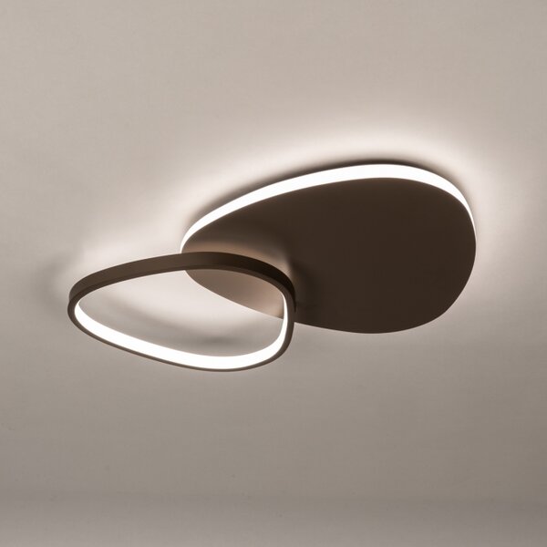 Stropní stmívatelné LED svítidlo Organic Brown 40 (LMD)