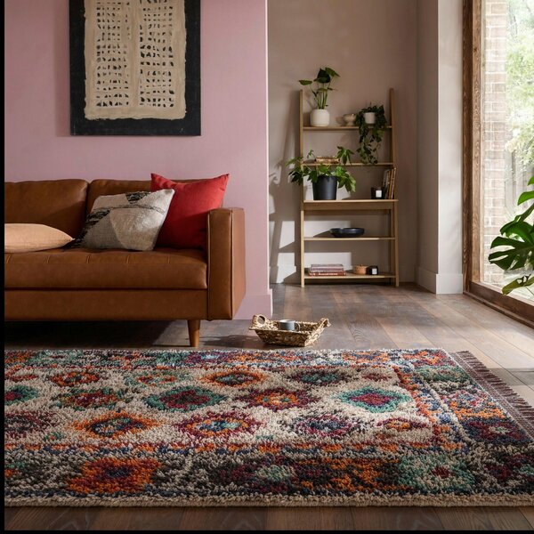 KOBEREC S VYSOKÝM VLASEM, 133/190 cm vícebarevná Flair Rugs - Online Only koberce & rohožky, Online Only