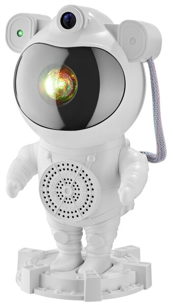 Tectake LED projektor hvězdné oblohy Astronaut, vč. Bluetooth - bílá