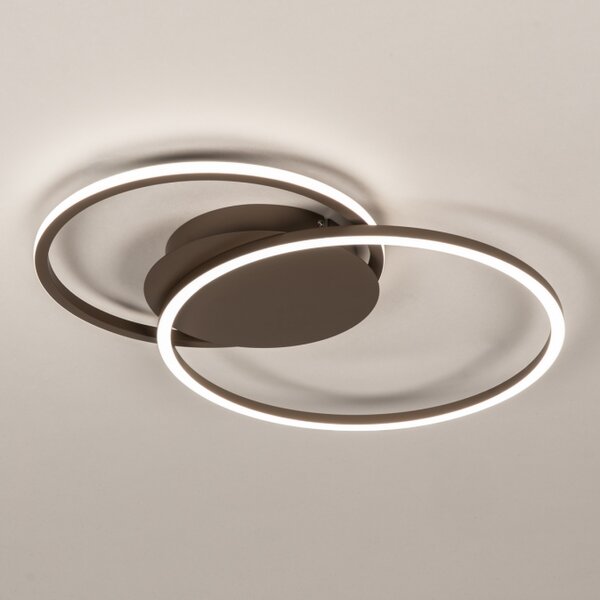 Stropní stmívatelné LED svítidlo Omega 540 Brown (LMD)