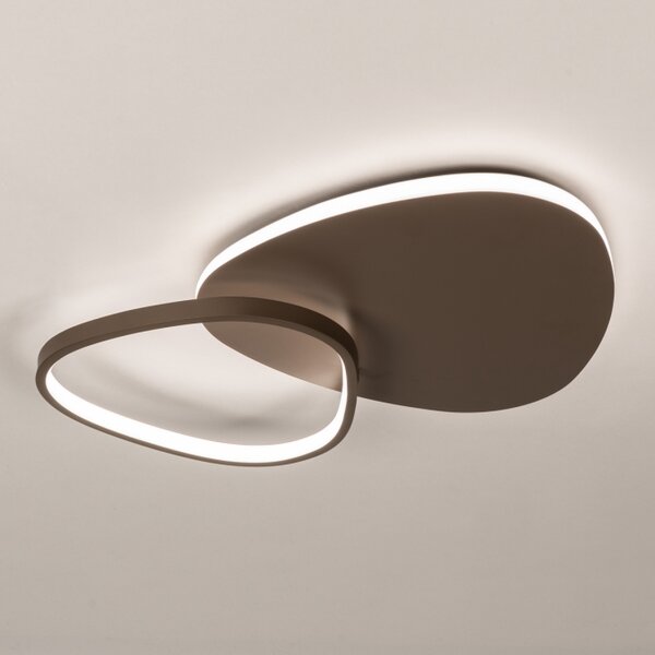 Stropní stmívatelné LED svítidlo Organic Brown 40 (LMD)