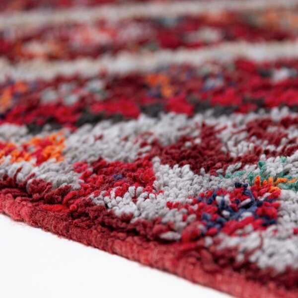 KOBEREC S VYSOKÝM VLASEM, 133/190 cm červená Flair Rugs - Online Only koberce & rohožky, Online Only