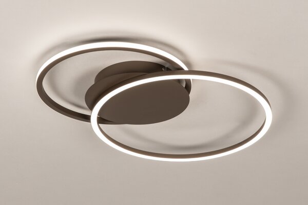 Stropní stmívatelné LED svítidlo Omega 540 Brown (LMD)
