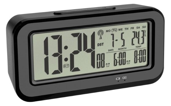 Rádiem řízený digitální budík s automatickým podsvícením TFA 60.2554.01 BOXX