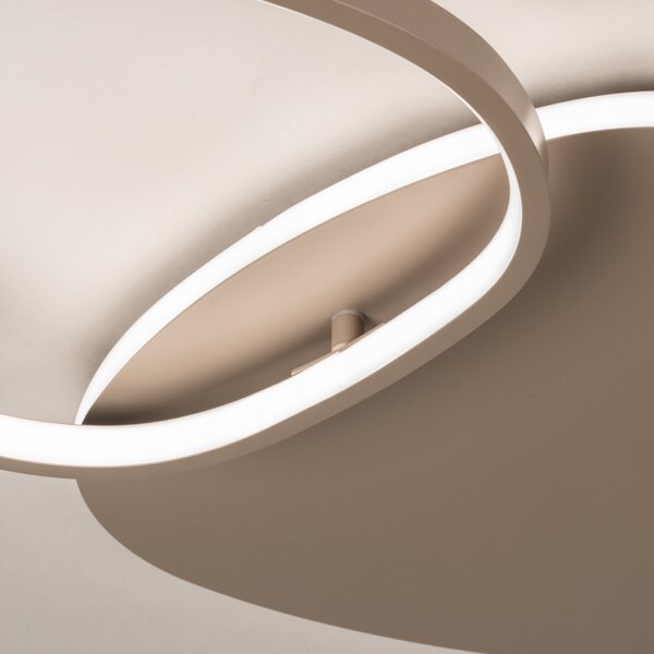 Stropní stmívatelné LED svítidlo Organic Dark Taupe 40 (LMD)