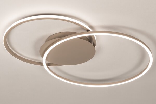 Stropní stmívatelné LED svítidlo Omega 750 Dark Taupe Big (LMD)