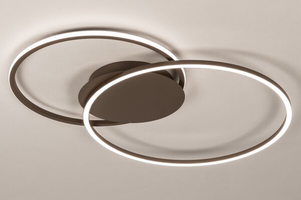 Stropní stmívatelné LED svítidlo Omega 750 Brown Big (LMD)