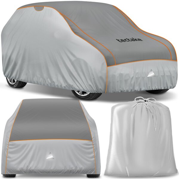 Tectake Ochranná plachta na auto, odolná proti krupobití – voděodolná, prodyšná - 520.00 x 185.00 x 145.00 cm
