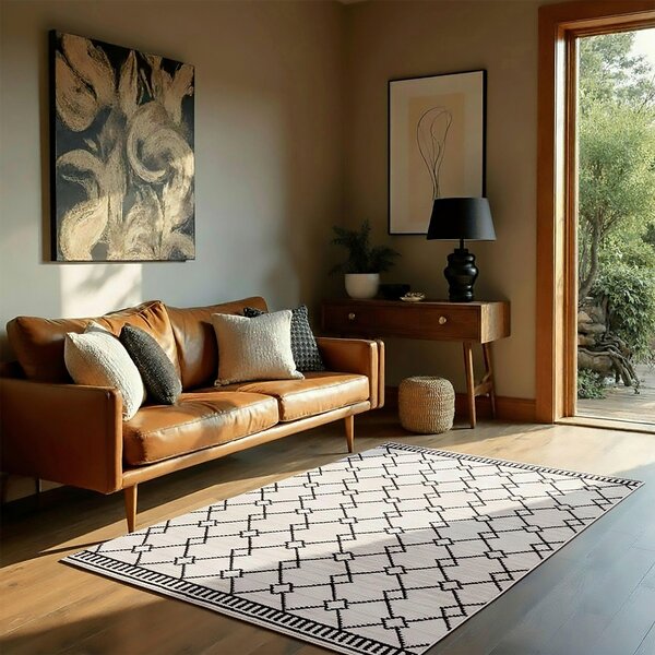 TKANÝ KOBEREC, 120/160 cm černá Flair Rugs - Online Only koberce & rohožky, Online Only