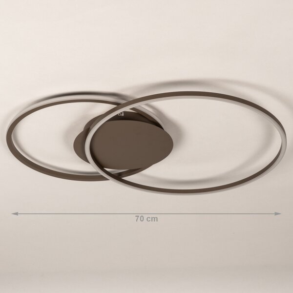 Stropní stmívatelné LED svítidlo Omega 750 Brown Big (LMD)