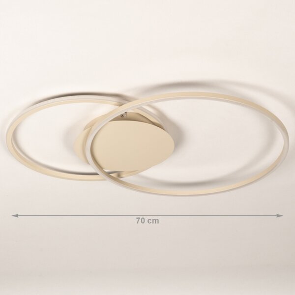 Stropní stmívatelné LED svítidlo Omega 750 Taupe Big (LMD)