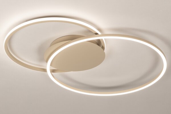 Stropní stmívatelné LED svítidlo Omega 750 Taupe Big (LMD)