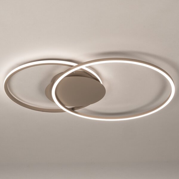 Stropní stmívatelné LED svítidlo Omega 750 Dark Taupe Big (LMD)