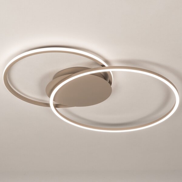 Stropní stmívatelné LED svítidlo Omega 750 Dark Taupe Big (LMD)