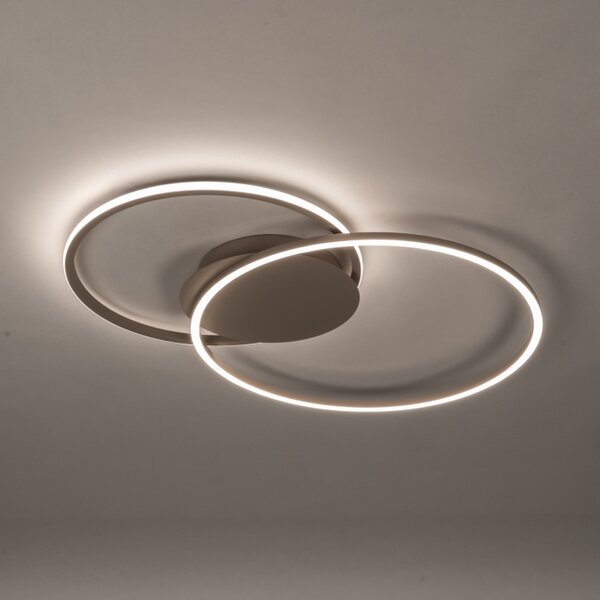 Stropní stmívatelné LED svítidlo Omega 750 Dark Taupe Big (LMD)