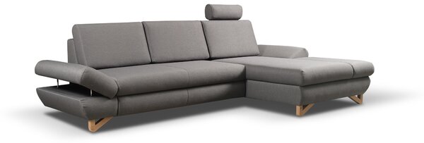 Rohová sedací souprava Aveley (šedá) (P). Akce -25%