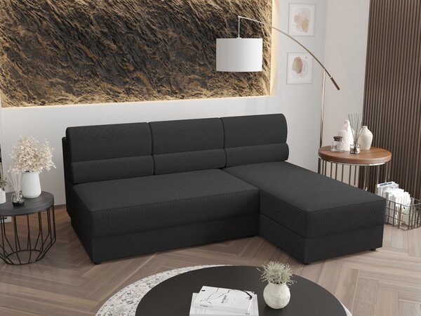 Rohová sedací souprava Futura Radiant L1 (černá + šedá). Vlastní profesionální přeprava až k Vám domů 1057431