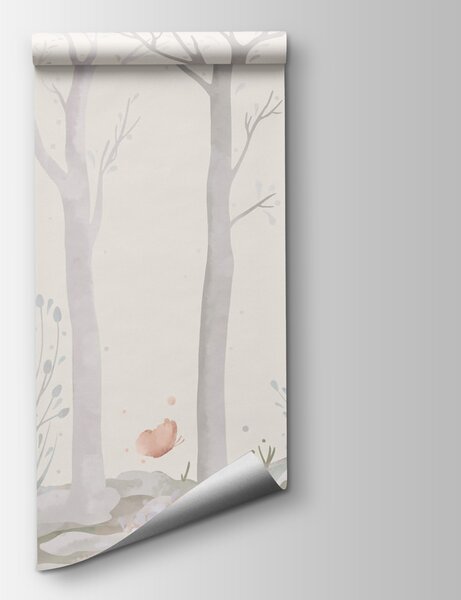 Fototapeta Skupina stromů s motýly, Fototapety se stromy, Populární fototapety, t00001 - Tapeko.co.cz