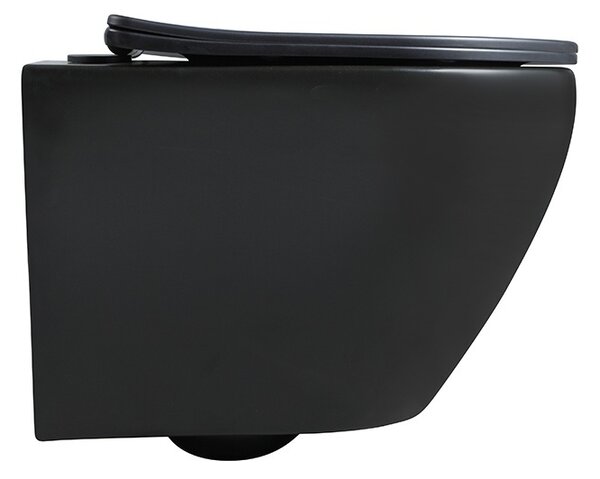 BPS-koupelny Podomítkový modul Geberit DuoFix s WC mísou MU-MTB-RIM-03 + ovládací tlačítko Delta 50 černá lesk