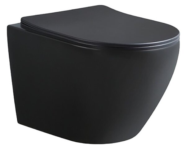 BPS-koupelny Podomítkový modul Geberit DuoFix s WC mísou MU-MTB-RIM-03 + ovládací tlačítko Delta 50 černá lesk