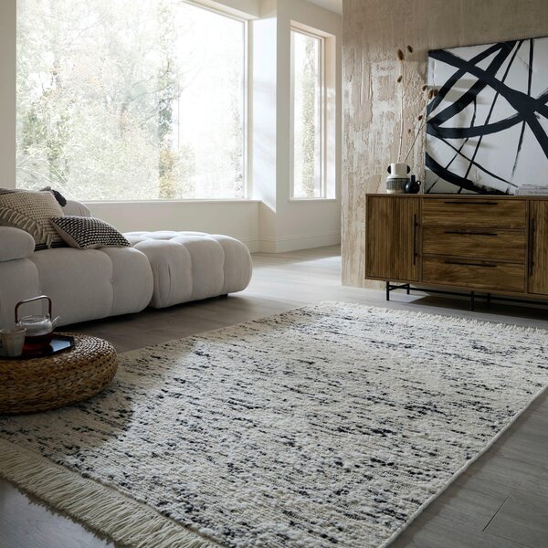 RUČNĚ TKANÝ KOBEREC, 140/200 cm černá Flair Rugs - Online Only koberce & rohožky, Online Only