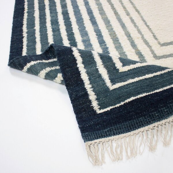 RUČNĚ TKANÝ KOBEREC, 140/200 cm modrá Flair Rugs - Online Only koberce & rohožky, Online Only