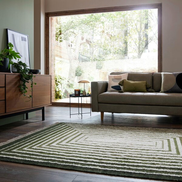 RUČNĚ TKANÝ KOBEREC, 140/200 cm zelená Flair Rugs - Online Only koberce & rohožky, Online Only