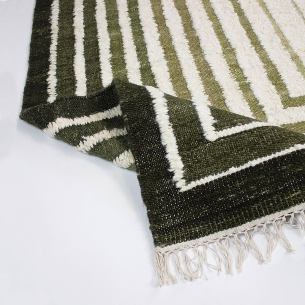 RUČNĚ TKANÝ KOBEREC, 140/200 cm zelená Flair Rugs - Online Only koberce & rohožky, Online Only