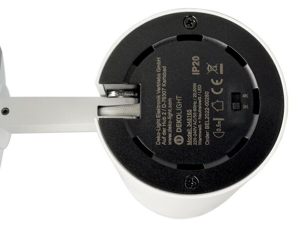 Deko-Light stropní přisazené svítidlo Lucea 20 bílá 220-240V AC/50-60Hz 20,00 W 3000/4000 K 2000 lm bílá RAL 9016 348165