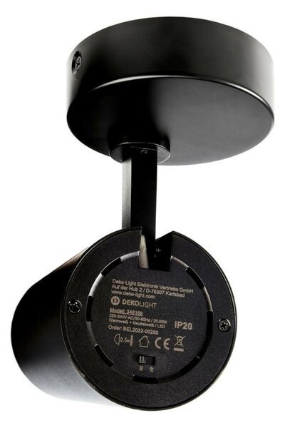 Deko-Light stropní přisazené svítidlo Lucea 15 černá 220-240V AC/50-60Hz 15,00 W 3000/4000 K 1500 lm tmavě černá RAL 9005 348164