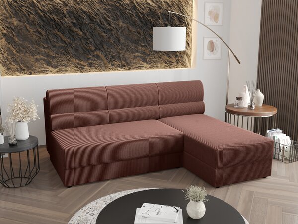 Rohová sedací souprava Radiant L1 (zelená). Vlastní profesionální přeprava až k Vám domů 1057444