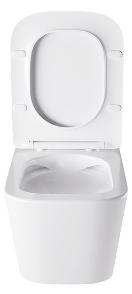 BPS-koupelny Podomítkový modul Geberit DuoFix s WC mísou AQ-WH-03 + ovládací tlačítko Delta 50 černá lesk