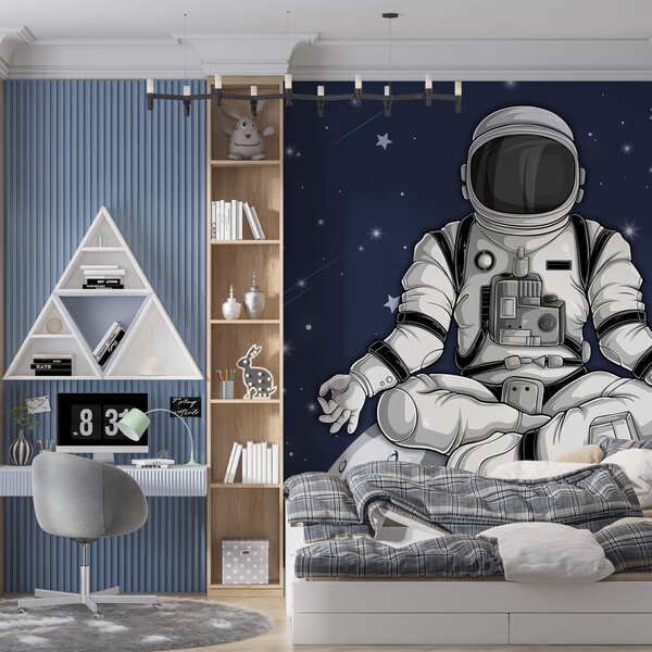 Fototapeta Astronaut sedící na Měsíci, Vesmírné fototapety, Populární fototapety, t00020 - Tapeko.co.cz